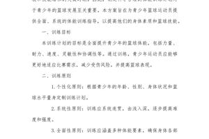 如何为青少年篮球训练设置合理的职责目标:打造高效团队的秘诀